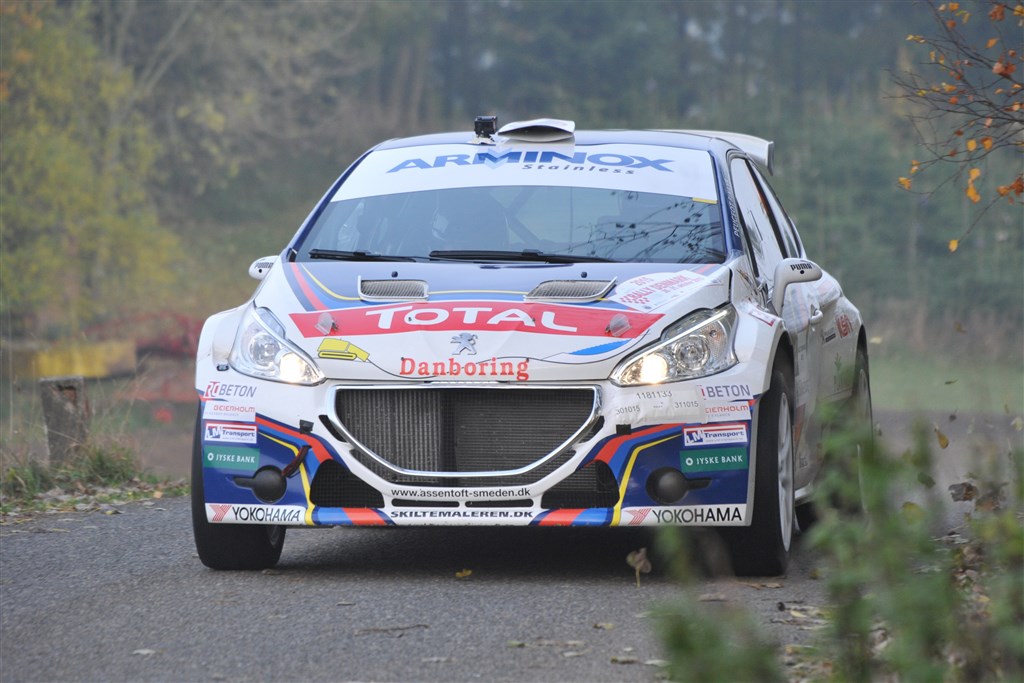 For andet år i træk vandt Christian Jensen og Freddy Pedersen Rally Denmark.
(Foto: Morten Alstrup)